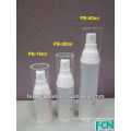 Luxus runde kosmetische Plastikpumpe luftlose Sahneflaschen 15ml 30ml